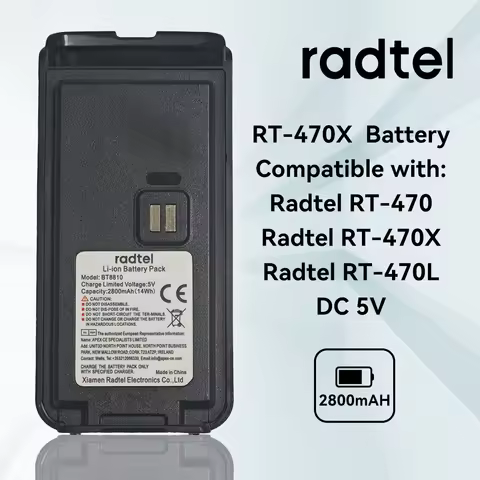 2800mAh Li-ion battery for Radtel RT-470/RT-470L/RT-470X amateur radios