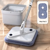 Joybos Spin Mop พร้อมถังแฮนด์ฟรี Lazy Squeeze Mop อัตโนมัติ Magic Floor Mop ทำความสะอาดตัวเอง Nano ผ