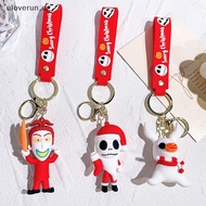 Uloverun The Nightmare Before Christmas Doll Keychain PVC Keyrings Doll Bag Pendant Ornament Christmas Gift SG