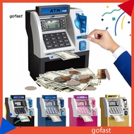 GOF Kids Atm Machine Toy Pretend Play Atm Machine Kids Atm Piggy Bank Toy with Card – Electronic Cas