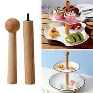 VLMV Cake Stand, Wood 3 Tier Cake Plate Stand,  2 Tier Disk Bracket Wedding Party