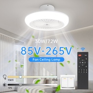 Ceiling Fan Light E27 Ceiling Lamp Silent With Remote Control 30W Ceiling Chandelier Fans Lights 220V 3 Modes Aromatherapy Fan Light AC Motor Cooling fan White Light Indoor Lighting For Bedroom Dining Room