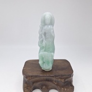 溫潤春彩普賢菩薩吊墜 生肖龍蛇守護神 |天然緬甸玉A貨翡翠