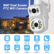 Tommjerry Camera CCTV WiFi Outdoor 6MP Dual Lens 360° PTZ IP Camera WIFI Outdoor Kamera CCTV Waterproof HP Jarak Jauh