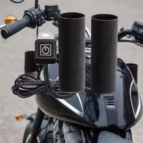 3-Gear 12V Motorcycle Electric Heated Grips Waterproof Thermal E-bike ATV Snowmobile Handlebar Cover