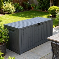 Waterproof large-capacity storage cabinet for tools and miscellaneous items, yard storage, garden ou