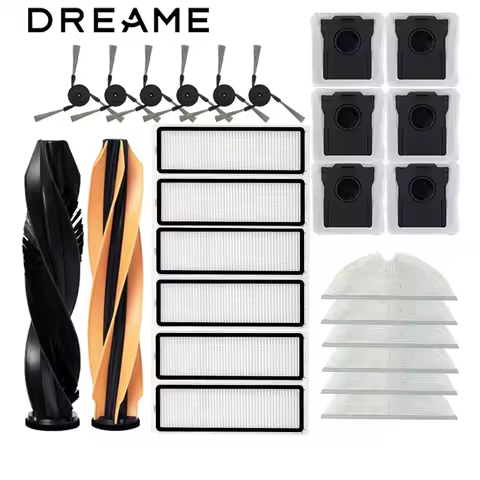 Dreame D20 Pro Plus / D20 Pro Accessories Main Brush Hepa Filter Dust Bag Mop Cloth Replacement Part