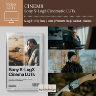 [LUTs/Video Filter] CINEM8 Sony S-log3 Cinematic LUTs for premiere pro final cut dalvinci resolve ca