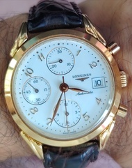 Longine Chorograph Valjoux 7750 

瑞士, 浪琴, 經典設計

A Beautiful Leather strap with a branded buckle

瑞士 
