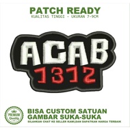 ACAB 1312 EMBROIDERY PATCH EMBLEM TESTIMONI-BC
