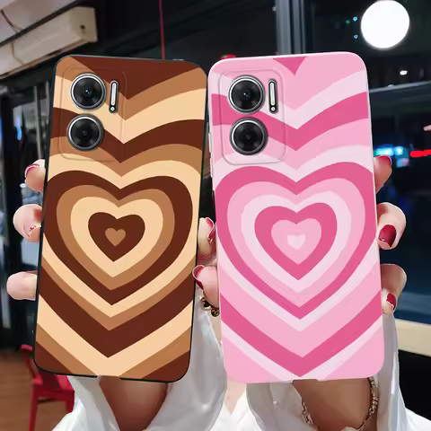 For Xiaomi Redmi 10 11 Prime Plus 5G Case 2022 Fashion Love Heart Back Protective Cover For Xiaomi R