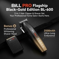 BILL PRO BL-600 2-in-1 Hair Clipper & Shaver 9000RPM Brushless Motor 4.5H Battery Black Titanium Bla