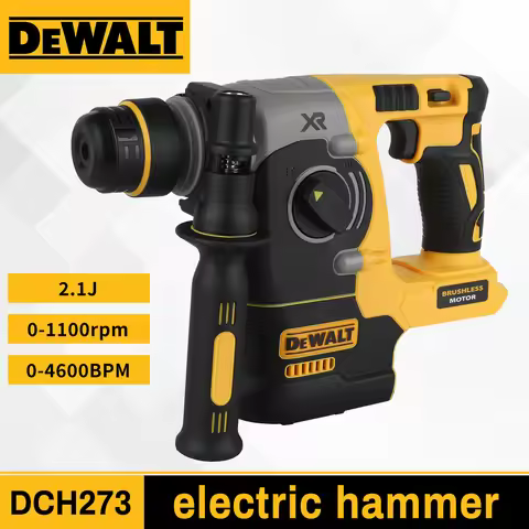 DEWALT DCH273 20V 6.0Ah Brushless SDS-Plus Rotary Hammer 2.1J 360° Handle Stepless Speed for Concret