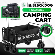 BLACKDOG Wagon Trolley City Walk With Brake Foldable Folding Camping Shopping Car Cart Outdoor Camp 