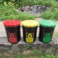 TRASH CAN SET/EMBER IRON/EMBER FALKEN/ MAINTAIN CLEANING