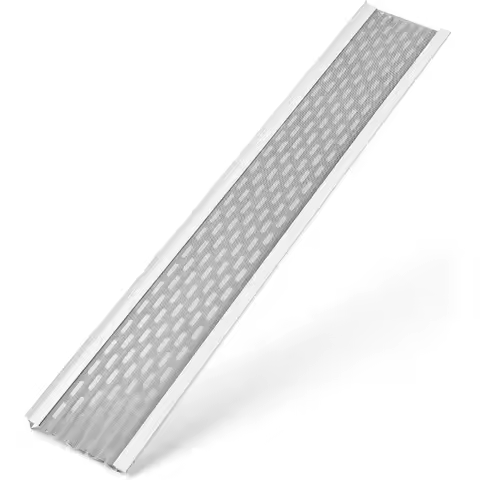DIY 5”Leaf Protection|100 Feet|Stainless Steel mesh|White Aluminum Gutter Covers|Contractor Grade Gu