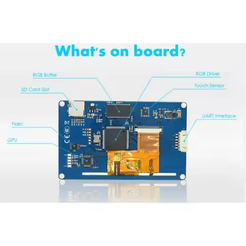 Nextion NX4832T035 3.5 Inch HMI Touch Display Module Basic Series TFT LCD Screen Panel for Arduino R