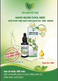 [MUA 2 TẶNG 1 quà xinh] Nước súc họng Vệ sinh Tai mũi họng NANO SILVER COOL MINTTáo xanh nano silver