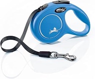 Flexi New Classic Tape Blue Extra Small 3m Retractable Dog Leash/Lead for dogs up to 12kg/26lbs