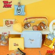Korea Korea Daiso Daiso Daiso Tom and Jerry Transparent Storage Bag Cosmetic Bag Pencil Case Drawstr