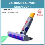 [Compatible] BED-41-D Vacuum Head with Green Light Soft Quick Release Roller For Dyson V7 V8 V10 &amp; V11