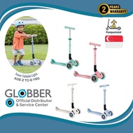 Globber Junior Foldable Lights 3-Wheels Kick Scooter for Toddlers (For Age 2 to 6 years)