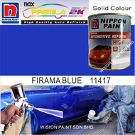 CAR PAINT / FIRAMA BLUE 11417 ( 1L ) NIPPON AUTOMOTIVE REFINISH PAINT / CAR CARE / EXTERIOR CAR PAIN