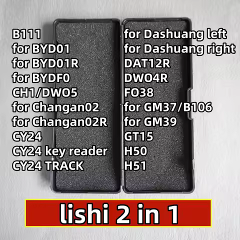 hot sale lishi 2 in 1 tool B111 for BYD01 CH1/DWO5 for Changan02 CY24 for Dashuang DAT12R DWO4R FO38