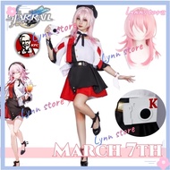 March 7th KFC Co-Branding Cosplay Costume Honkai Star Rail Carnival Uniforms Wig Anime Halloween Cos