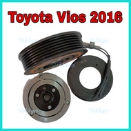 Toyota Vios 2016 NCP151 6PK 12V AIRCOND COMPRESSOR MAGNETIC CLUTCH PULLEY