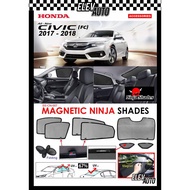 Honda Civic FC 2016-2021 Ninja Shades OEM Magnetic Sunshade