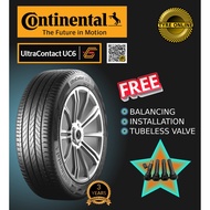 CONTINENTAL ULTRACONTACT UC6 195/65R15 NEW TYRE TIRES TAYAR BARU RIM 15 EXORA UNSER ONLINE FREE INSTALLATION BATU PAHAT