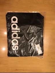 Adidas backpack Bag 黑色白logo背囊 索繩袋