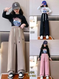 WAVES GIRL SET Setelan Anak Perempuan Baju Anak Import impor Korean Style Casual kekinian Setelan le
