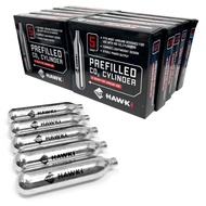 Hawki CO2 12 Gram Cartridges for use with Air Guns, BB Guns, Airsoft Pistols, Paintball Gun Accessor