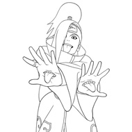 Set Of 30 Naruto Sasuke Anime Coloring Pictures Size A4 - A5. For Wax Color, Lead Color T231