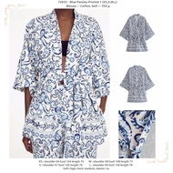 Blue Paisley Printed Blouse 72035