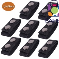 BAIHEE 1/4/8Pcs Belt Keeper  Double Snaps Outdoor Nylon Strap
