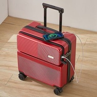 ✔️18吋小型，輕便，前蓋可開行李箱，高顏值多功能設計
