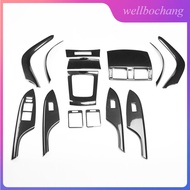 For TOYOTA ALTIS 2008-2013 carbon fiber pattern car power window switch panel cover gear panel cover