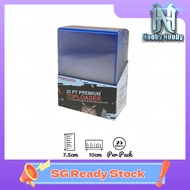 Toploader Blue Tint (35PT) 25 pieces per pack