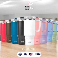 Tyeso Tumbler With Pemegang Handle Design 1200ml Stainless Steel Insulated Thermos Flask Water Bottl