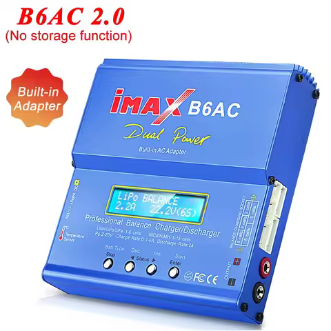 iMAX B6AC 80W 6A Lipo Lader Balancer Voor LiHV Nimh Nicd Lipo Life Li-Ion Pb Batterij Lcd-scherm 2S 