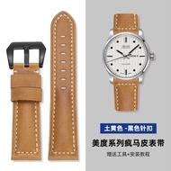 Suitable for  Mido Mido Watch With Male Commander Helmsman M006 M021 Genuine Leather Watch With Craz