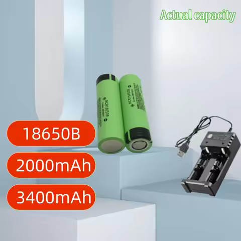 Actual capacity 2000mAh 3400mAh NCR18650B Rechargeable Battery 3.7V Li-ion Battery With USB Charger 