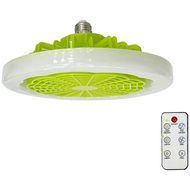 【 JJM MALL】-E27 Ceiling Fan with Light &amp; Remote Control, Smart Fan Light, Lighting Fan, LED Ceiling Fan Lamp for Bedroom Kitchen