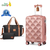 [รับประกัน5ปี] SeaChoice ​กระเป๋าเดินทาง 20นิ้ว แถมกระเป๋า bags Travel luggage กระเป๋าเดินล้อลาก 20/