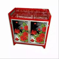 Full 2-door stove shelf sticker on right and left sides, you can choose your motif