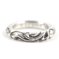 【5積分】成色極佳▼鉻心 (CHROME HEARTS) 鉻心 SCRL 戒指 925 銀戒指 日本尺碼 14 號 重量 8.8 克 男士配件