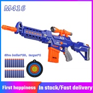 Ready Stock Pistol Mainan/electric continuous bullets M416/senapang/soft bullet gun children's toys 